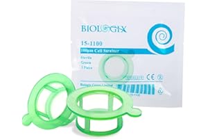 CryoKing 100PCS 100µm Cell Strainer Nylon Mesh Cell Screen Filter Handle, Sterile, Polypropylene Frame, 100µm Pore Size, Individually Wrapped