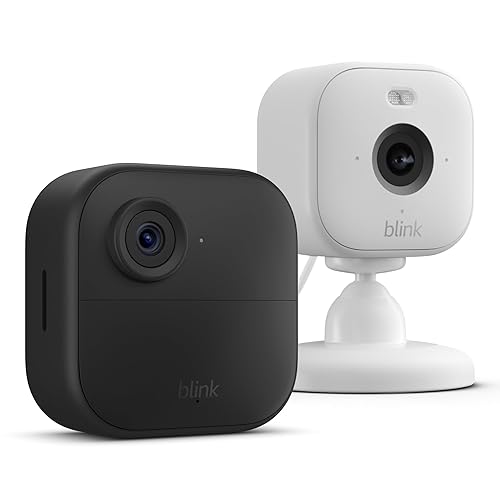 New Blink camera (Outdoor 4) + Blink Mini 2 White | Newest model | Wireless HD smart security camera, two-year battery life, enhanced motion detection, works with Alexa | 1-Camera System