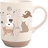 Fringe Studio "PENCIL CATS" Stoneware New York Mug, PetShop Collection (429071)