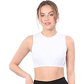 Kosher Casual Modest High Neck Cropped Tank Layering Shell – Modesty Panel for Women – Crop Tank for Low-Cut Dresses & Tops