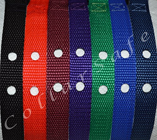 CollarSafe 3/4″ Wide Basic Replacement Collar -Fits Most (not All) modules requiring Holes – for PetSafe & Other Brands, Wireless Containment, Electric Fence, Training/bark Systems (Green, 2-Hole)