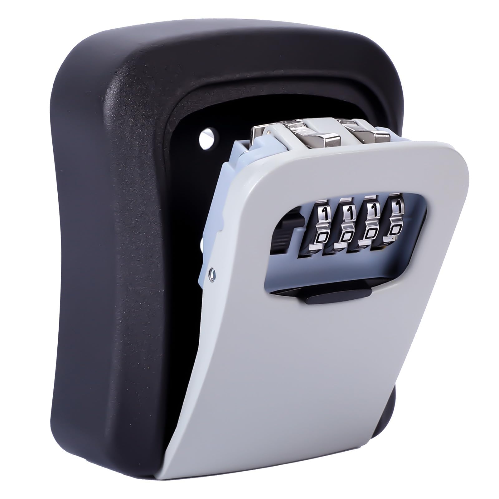 Mitoymia Key Safe Wall Mounted-Key Lock Box with 4 Digit Combination -Key Box to Share Keysafes Outside Approved-Lockbox- Key Safe, Gray (H001)