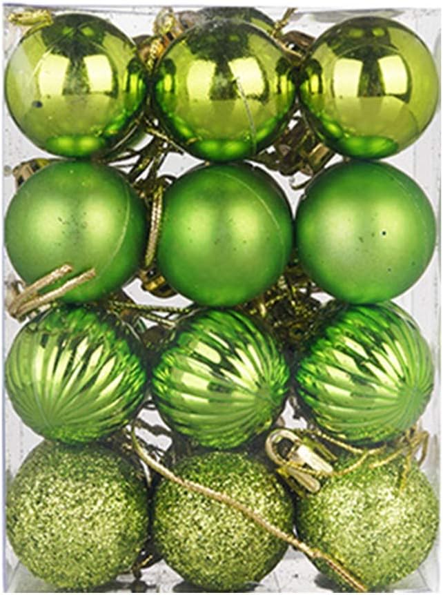 Ornaments - 24Pcs Christmas Balls Ornaments for Xmas Christmas Tree - Shatterproof Christmas Tree Decorations Hanging Ball 1.18
