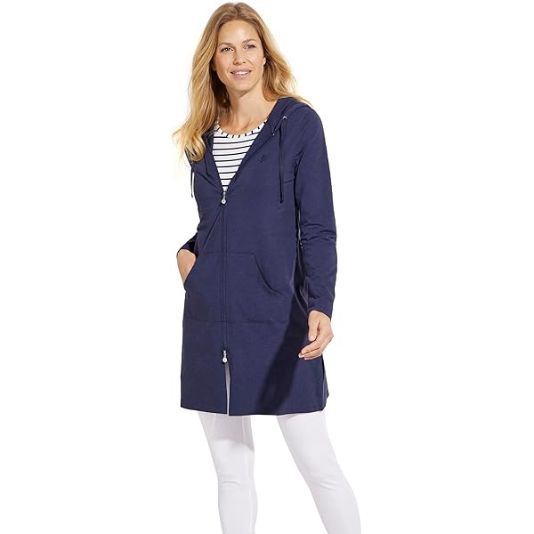 Hooded Cover-Up Dress - UPF 50+ Sun Protection - Seacoast in White at Amazon Women's Clothing store Hooded Cover-Up Dress - UPF 50+ Sun Protection - Seacoast in White at Amazon Women's Clothing store