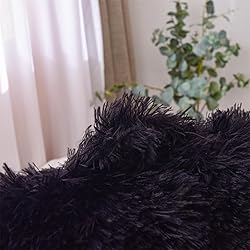 Holawakaka Medium Faux Fur Bed Rest Pillow with
