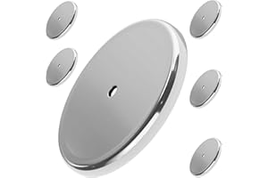 Master Magnetics RB50CX6 Round Base Magnet Fastener with 0.197-Inch Center Hole Chrome Plate, 2.04-Inch Diameter, 0.302-Inch 