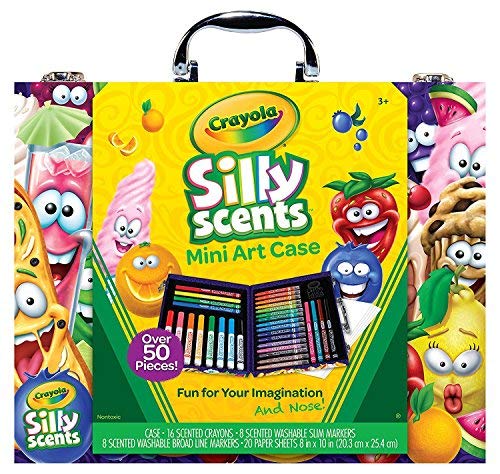 Scented Mini Inspirational Art Case Set, 16 Mini Twistables Crayons, 8 Slim and 8 Broad Line Washabl - //coolthings.us