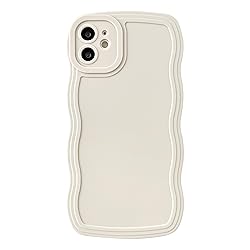 Caseative for iPhone 11 Case,Solid Color Curly Wave