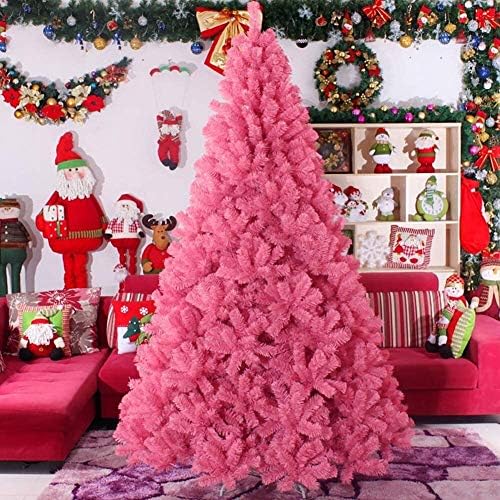Lilis Lilis クリスマスツリー 庭飾り ピンクの人工クリスマスツリー プレミアムスプルース蝶番の装飾された松の木の木の環境に優しい無雰囲気のあるfholitaidenの装飾 Color Pink Size 9 8ft 300cm Bahramradan Com