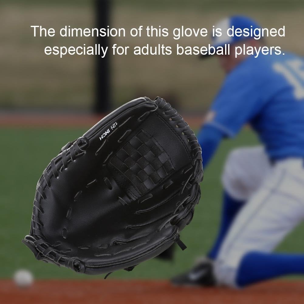 VGEBY Baseball Glove Left Hand Baseball Glove Adult Baseball Training Competition Glove 2 Colors
