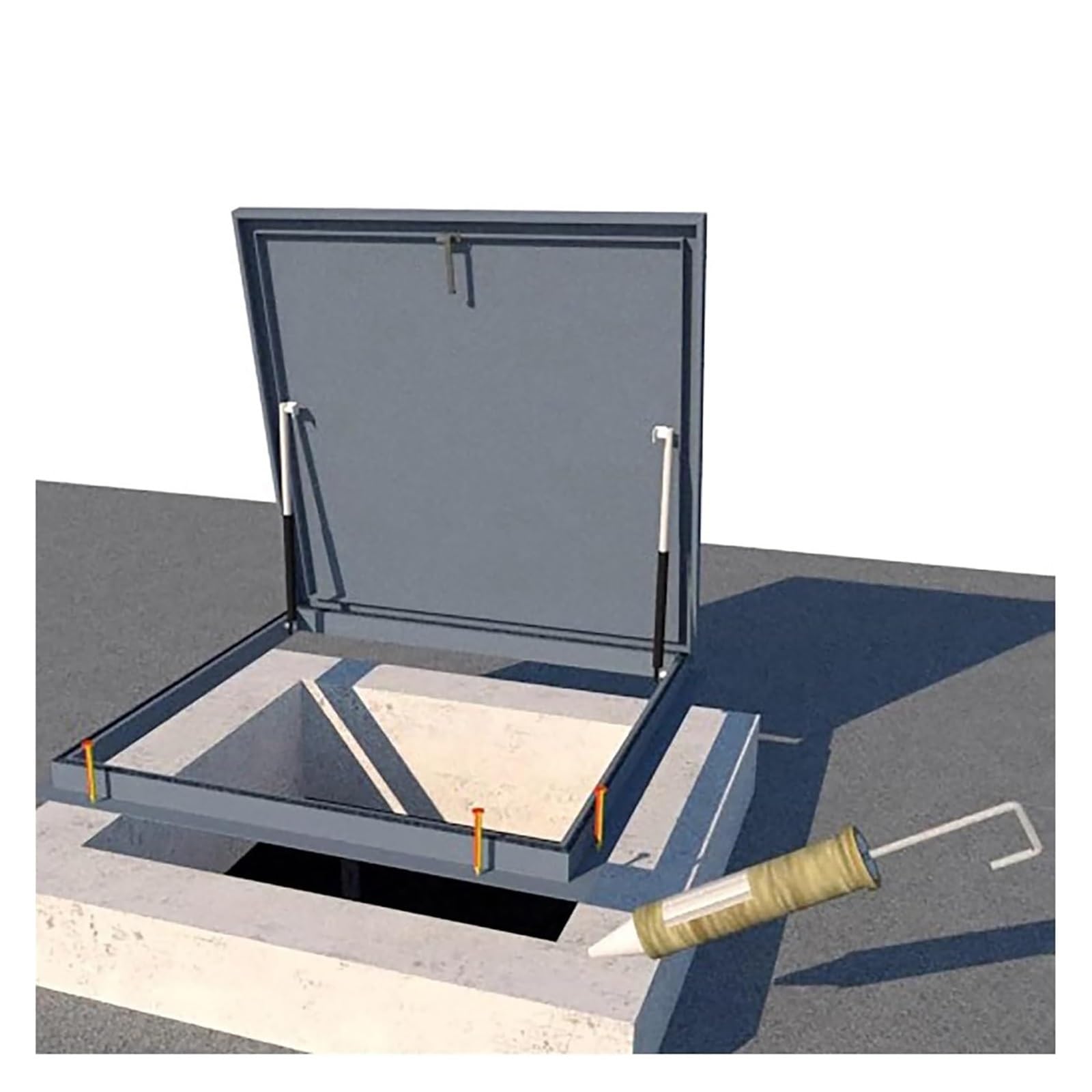 Roof Hatch Steel Anti-Theft Door, Ventilation
