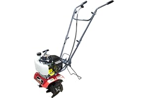 Thunderbay Cultivator 2Cycle 52cc Gas Powered Tiller w/Adjustable 4 Steel Tines Small Rototiller