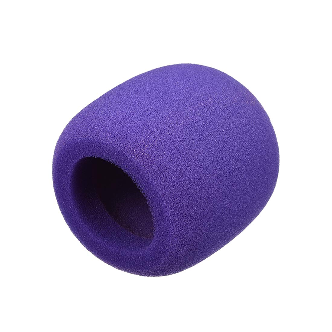 sourcing map Thicken Ball-Type Sponge Foam Mic Cover Handheld Microphone Windscreen Shield Protection Purple for KTV Broadcasting