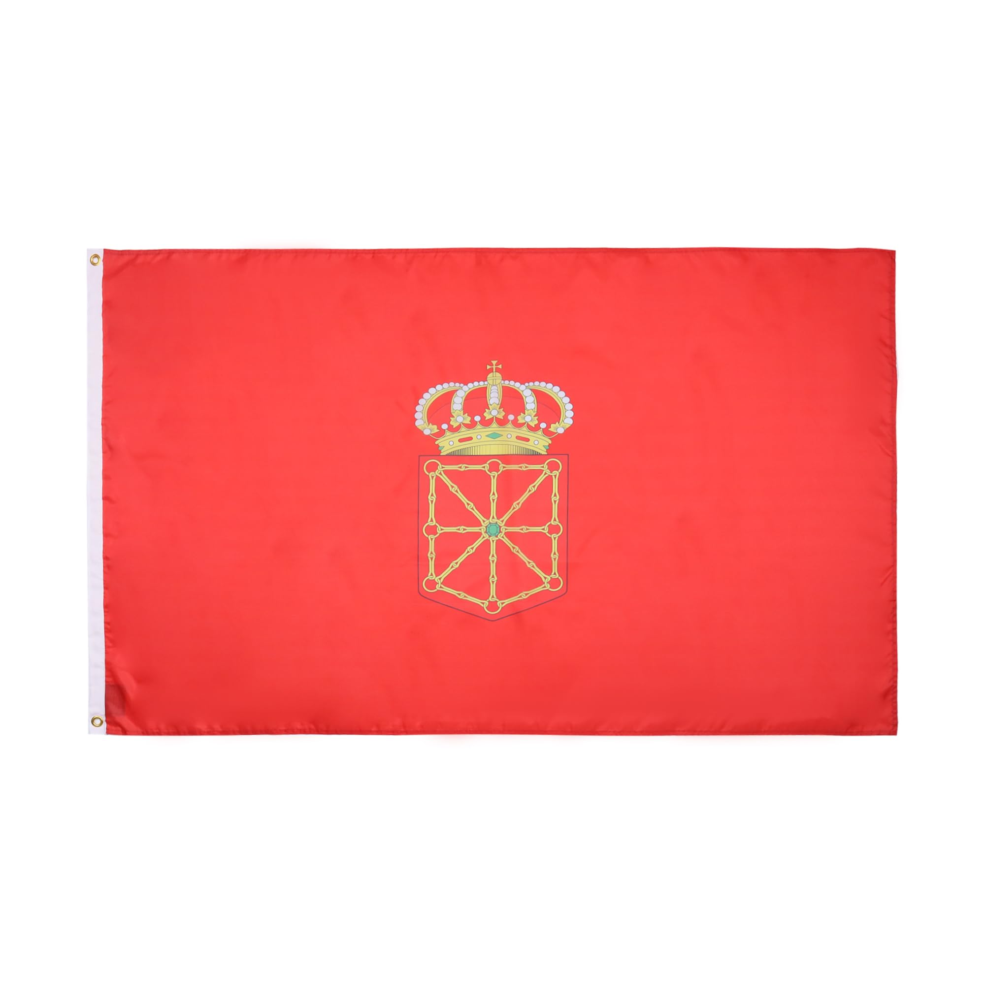AZ FLAG - Navarre Flag - 2x3 Ft - 100D Polyester Spanish Region Of Comunidad Foral De Navarra Banner with Two Metal Grommets - Fade Resistant - Vivid Colors - 2' x 3' Feet - 90x60 Cm — image 1