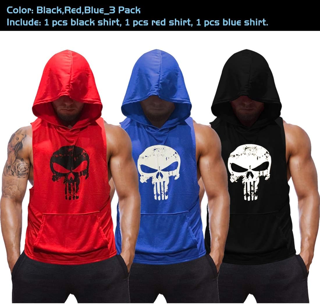 sleeveless hoodie workout mens