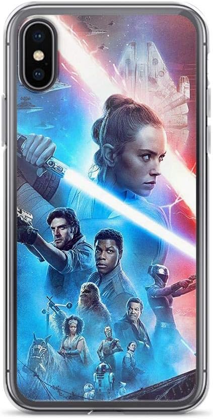 TEEMT Compatible with iPhone Xs Max Case Stars Wars Rise of Skywalker Rey Warrior Galaxy Fantasy Movie Pure Clear Phone Cases Cover