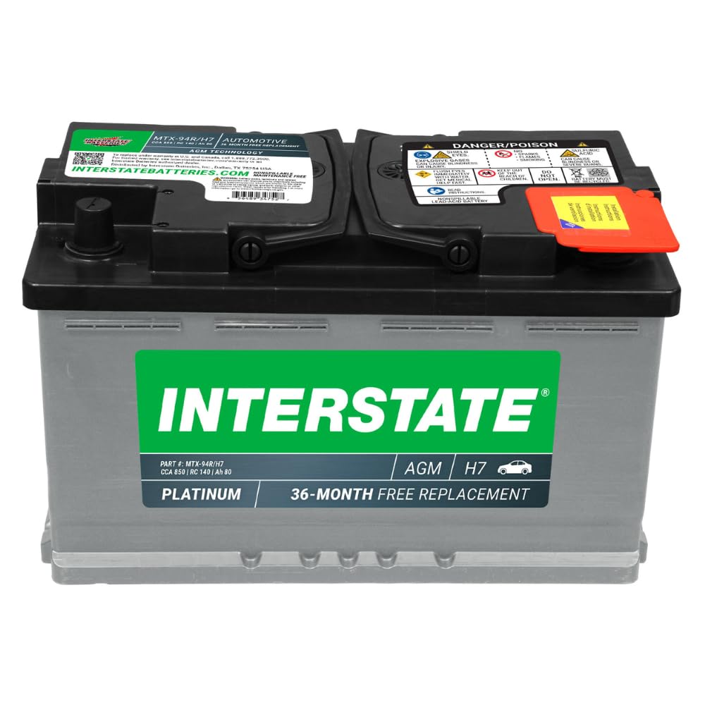 Photo 1 of ***The product is used, it is missing parts and it is not known if it works because it could not be tested.****used missing parts Interstate Batteries Automotive Battery 12V 80Ah (Group Size H7, 94R) 850CCA SLI AGM Automobile Replacement Battery for Cars,