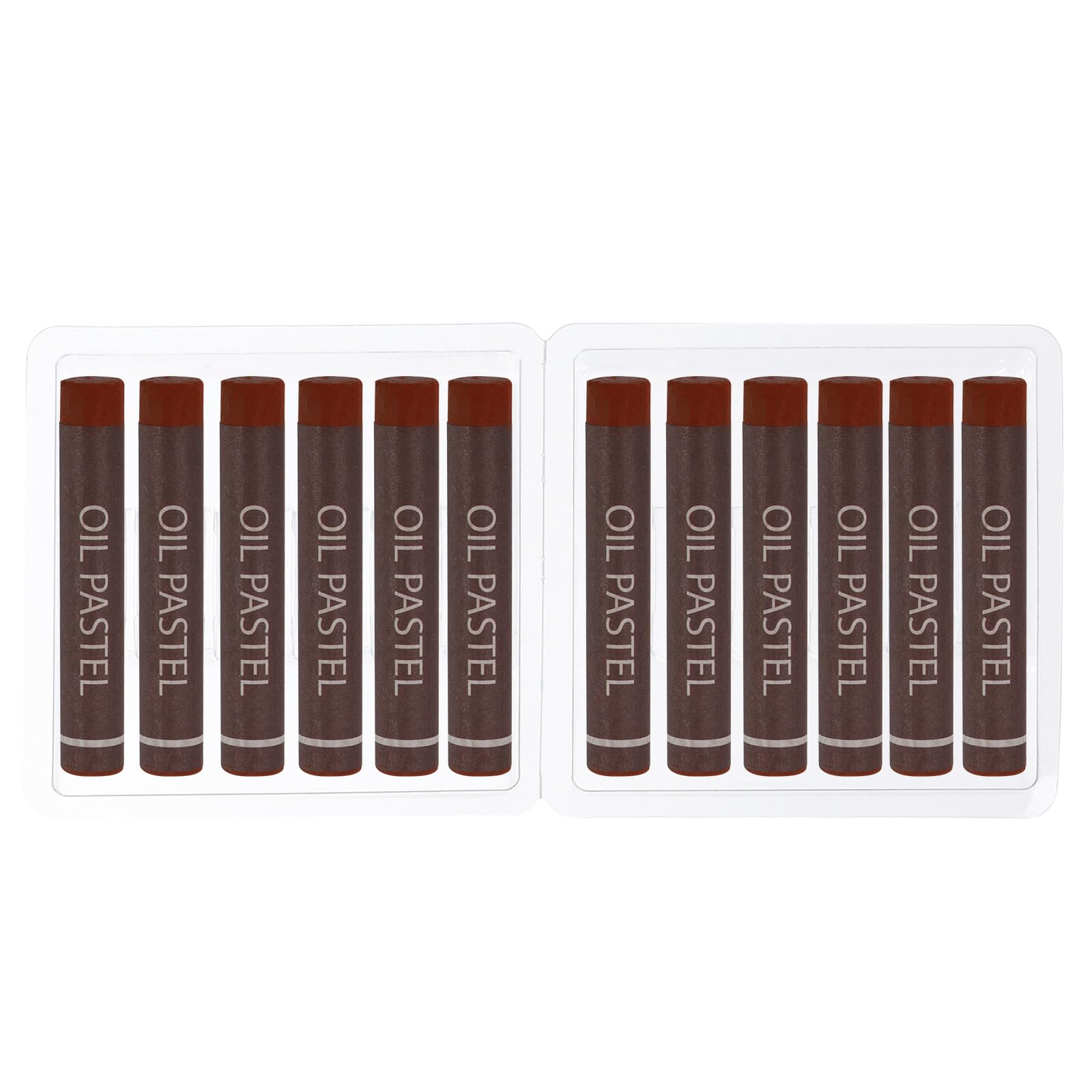 PATIKIL Brown Oil Pastels, 12Pcs Soft Oil Crayons Creamy Pastels Stick Art Supplies for Art Painting Drawing Blending Graffiti for Artists Beginners