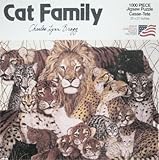 Cat Family Jigsaw Puzzle by Charles Lynn Bragg