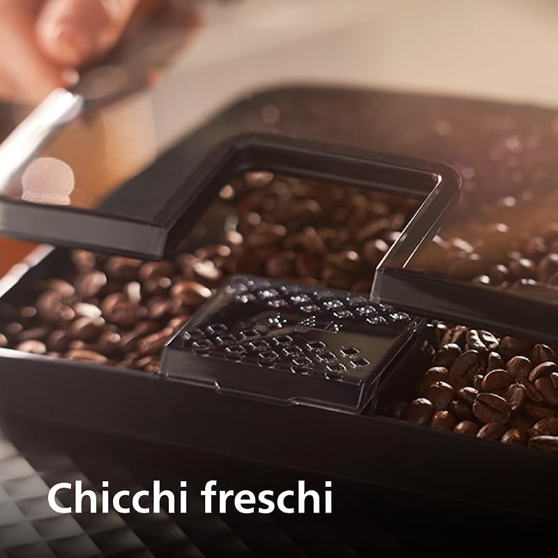 PHILIPS 2200 Macchina Caffè Automatica, 2 bevande, Montalatte