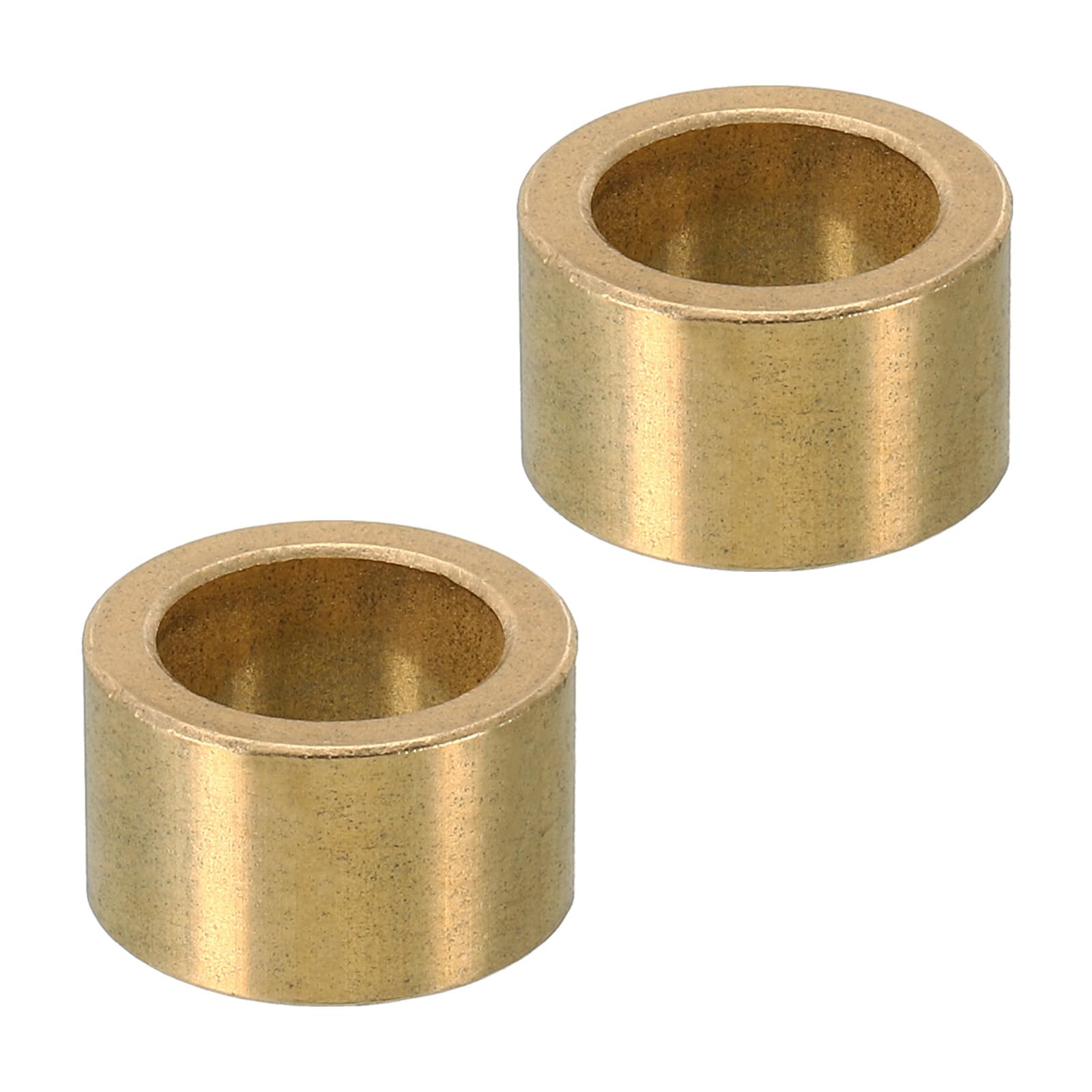 PATIKIL M14 Brass Spacers, 2 Pcs Metal Spacer Brass 14mm ID x 20mm OD x 12mm L Brass Spacers Screw Standoff for 5/9 Inch or M14 Screw