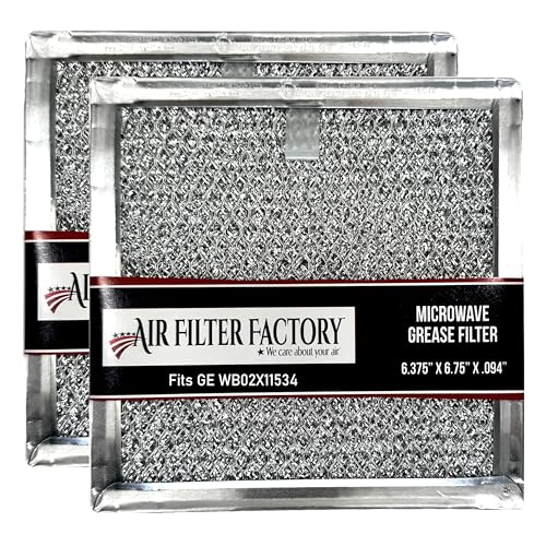 Air Filter Factory Grease Filter WB02X11534 Replacement For GE Microwave Oven Aluminum Grease Mesh Filter 6.81