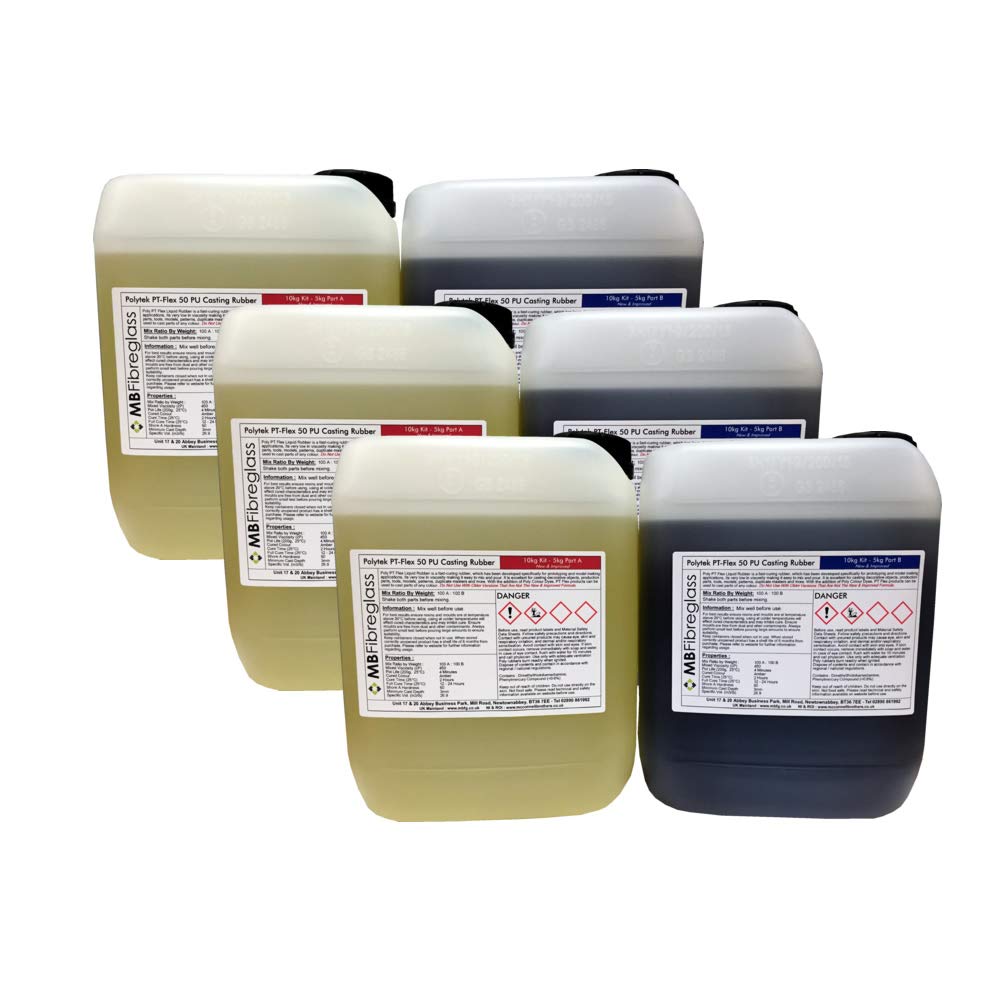 Polycraft PT Flex 50 Fast Curing Polyurethane Casting Rubber 30kg Kit