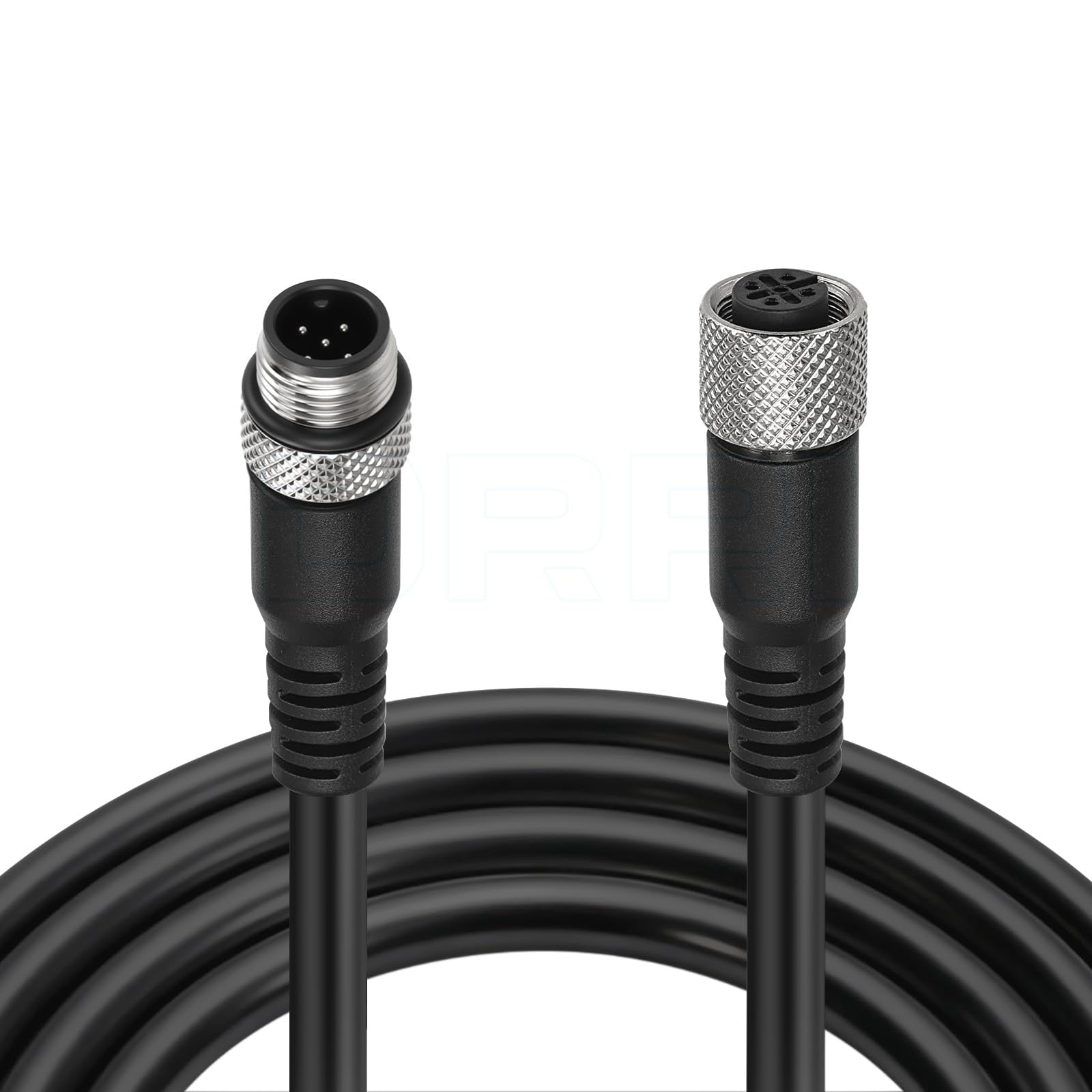DRRI M12 Sensor Connector 5pin A Code Male to Female Molded Industrial Cable for Robots and Drag Chains (M12 male-female10M)