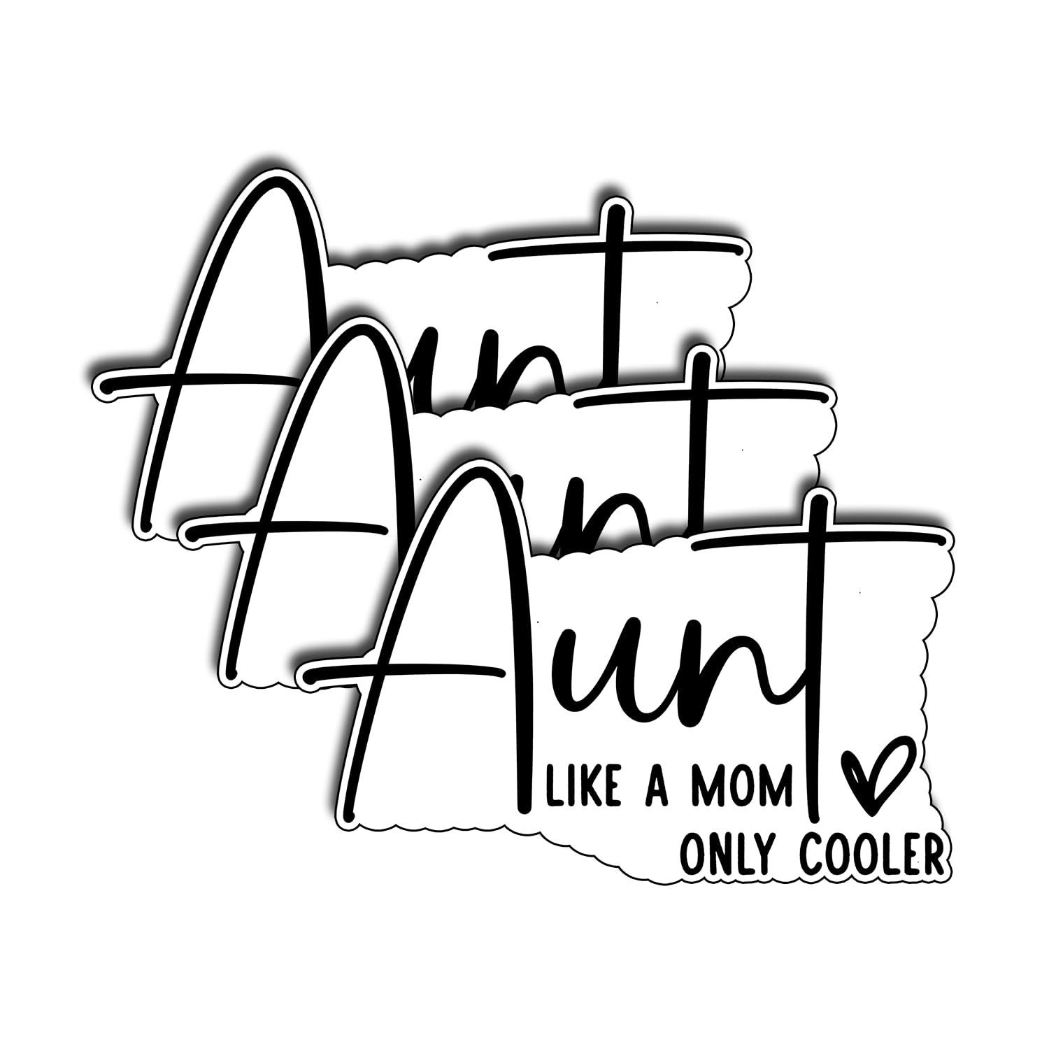 Photo 1 of (3Pcs) Aunt Like A Mom Only Cooler Stickers Quote Funny Aesthetic Aunties Gifts Waterproof Vinyl Decal for Kindle Water Bottle Bumper Car Hard Hat Phone Laptop Inspirational Appreciation - 3x2X004D1P4SV
