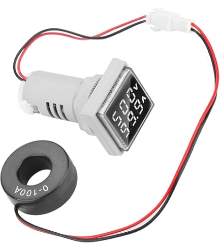 thumbnail image 2 of DMWD Dual Display Voltmeter Ammeter - AC 0-100A 60-500V LED Meter 2 of 9