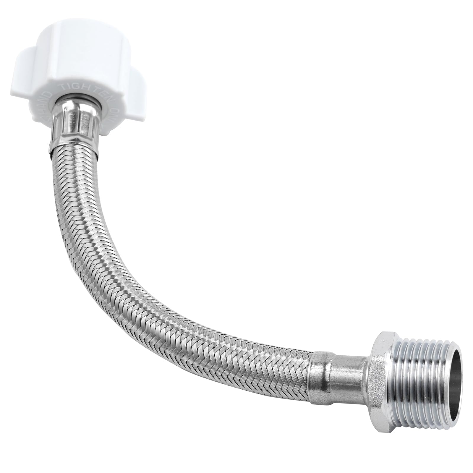 Photo 1 of ANJOES THU9090R 6 Inches Steel Hose Extension Compatible with TOTO WASHLET C110/E200/S300/S400, 7/8 Male to 7/8 Female, Ballcock Pipe of Toilet Tank Connections with T Adapter of Bidet/Sprayer