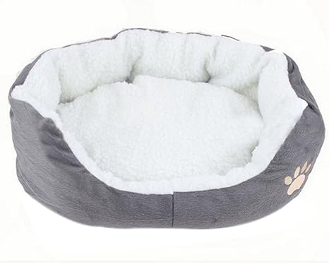 Hosaire 1 x Hundebett Katzenbett, Hunde/Katzen Tiere Größe L (60 * 50 * 22 cm) grün