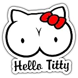 (3pcs) Hello Titty Sticker for Adult Laptop
