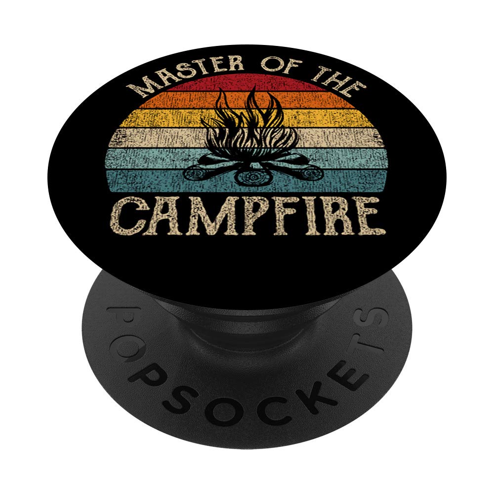 Retro Camp Master Of The Campfire Accessory Camping PopSockets Swappable PopGrip