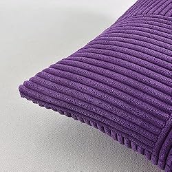 Fancy Homi 2 Packs Purple Decorative Throw Pillow