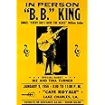 B.B. King Concert Poster, Blues Music, Lake Charles, Louisiana, Wall Art
