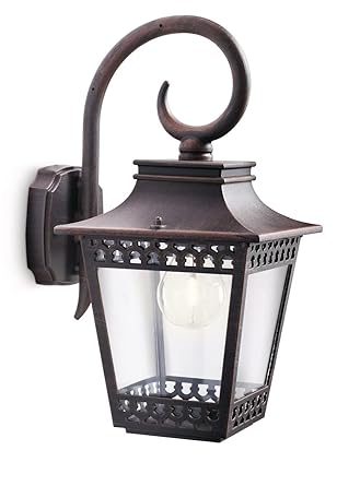Applique Murale Luminaire Exterieur Philips luminaire extérieur applique murale Hedge Rouille: Amazon  Applique Murale Luminaire Exterieur