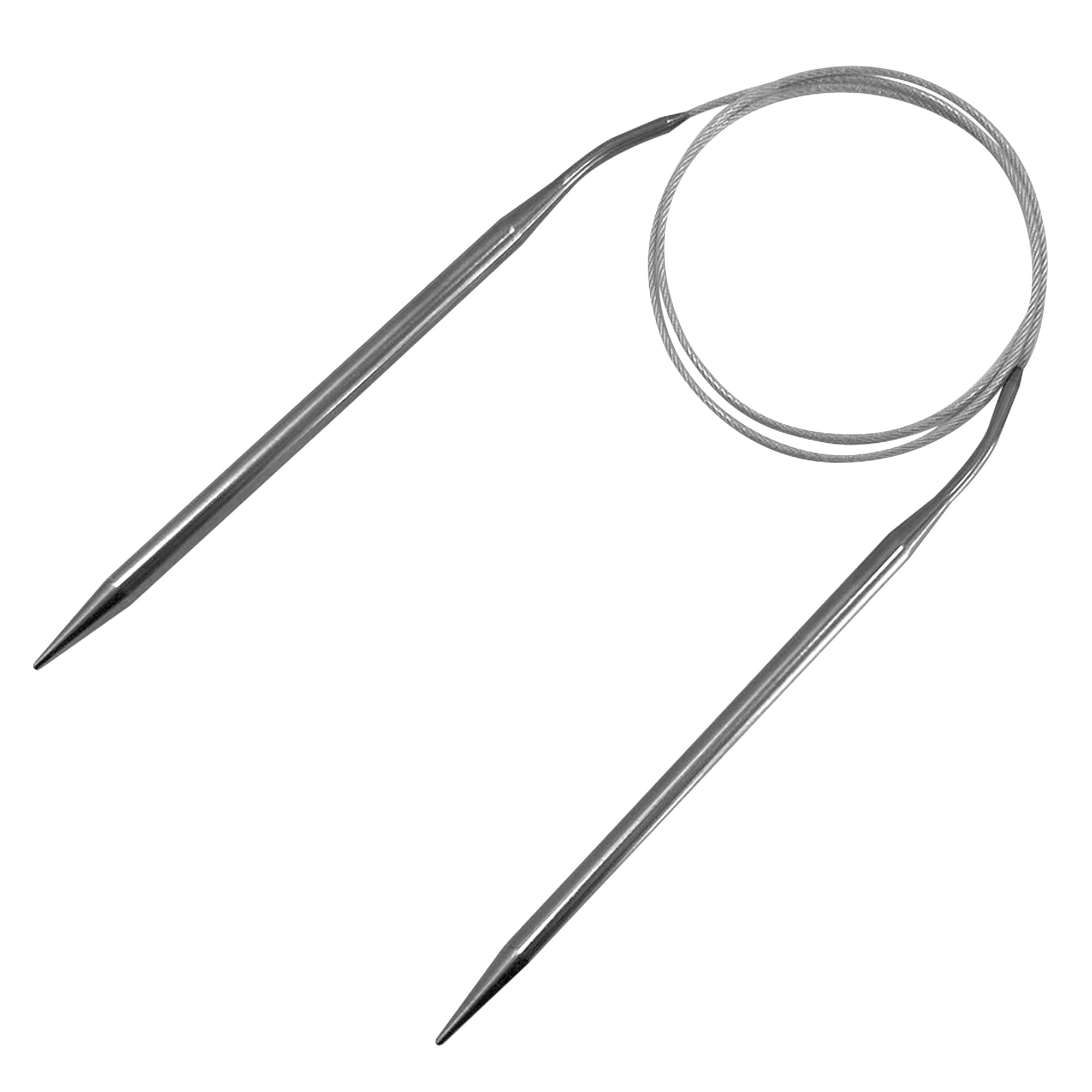 JYC CREATIVE Pair of Knitting Needles 3.5mm x 35cm, Long Needles with Ergonomic Firm Grip Handle, Ideal for Knitting Projects, Suitable for Beginners and Experts,