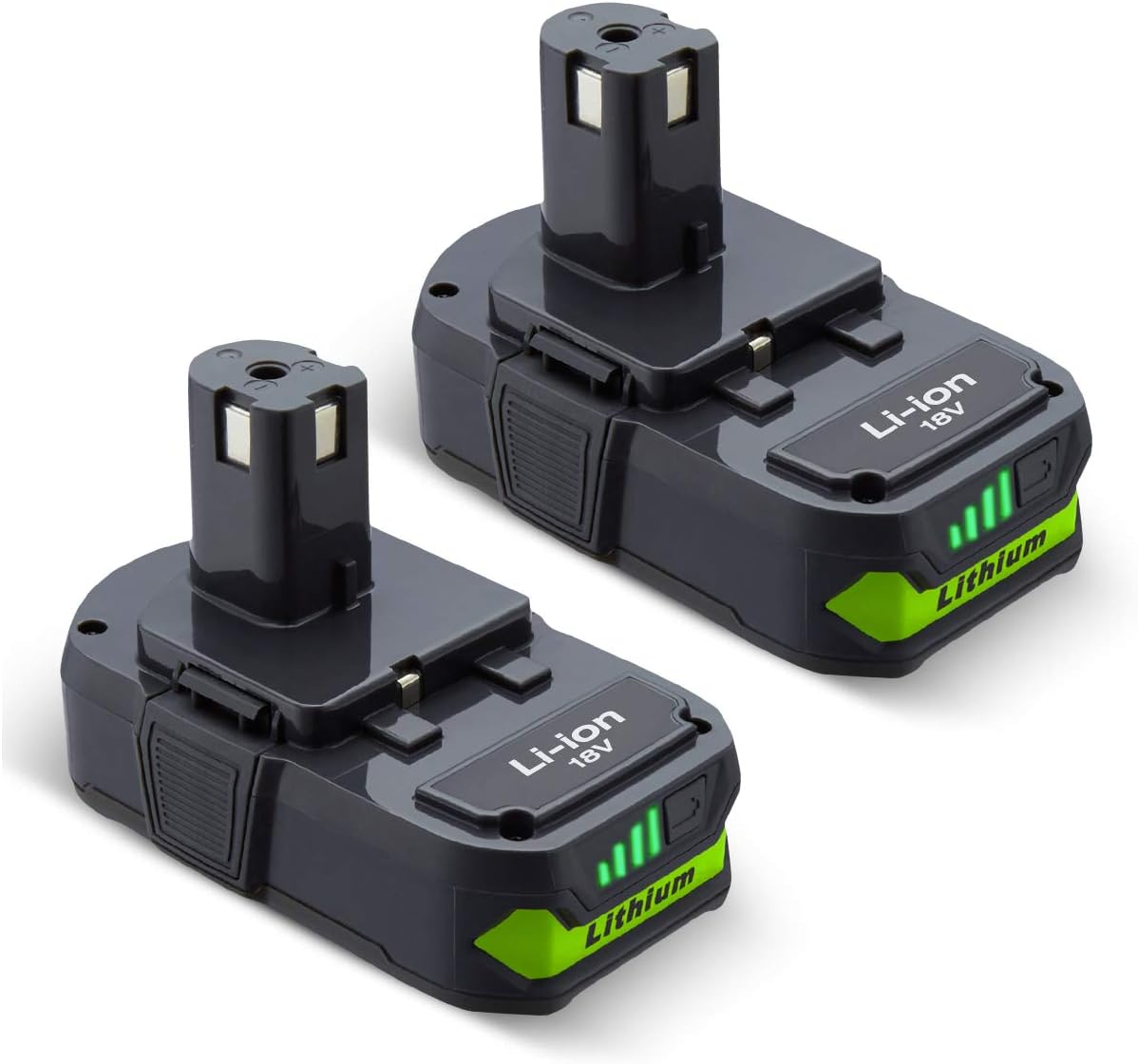2Pack 3000mah P108 18V Lithium Replacement for Ryobi 18 Volt Lithium Battery ONE+ P104 P105 P102 P103 P107 Cordless Tools 2-Pack: Home Audio & Theater