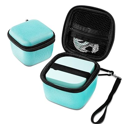 Phomemo Label Maker Case - Hard Storage Box Holder for Memoking T02, M02L, M02X, Q30S, Q31 Mini Pocket Printer P12, P12 Pro Label Maker, Organizes Paper and USB Cables, Box Only