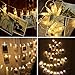 Decute 50LED Photo Clips String Lights Holder Timer Function 8 Modes Dimmable with Remote, 17FT Fairy Starry Lights for Christmas Card Bedroom Wedding Party Hanging Photos Pictures Memos, Warm White