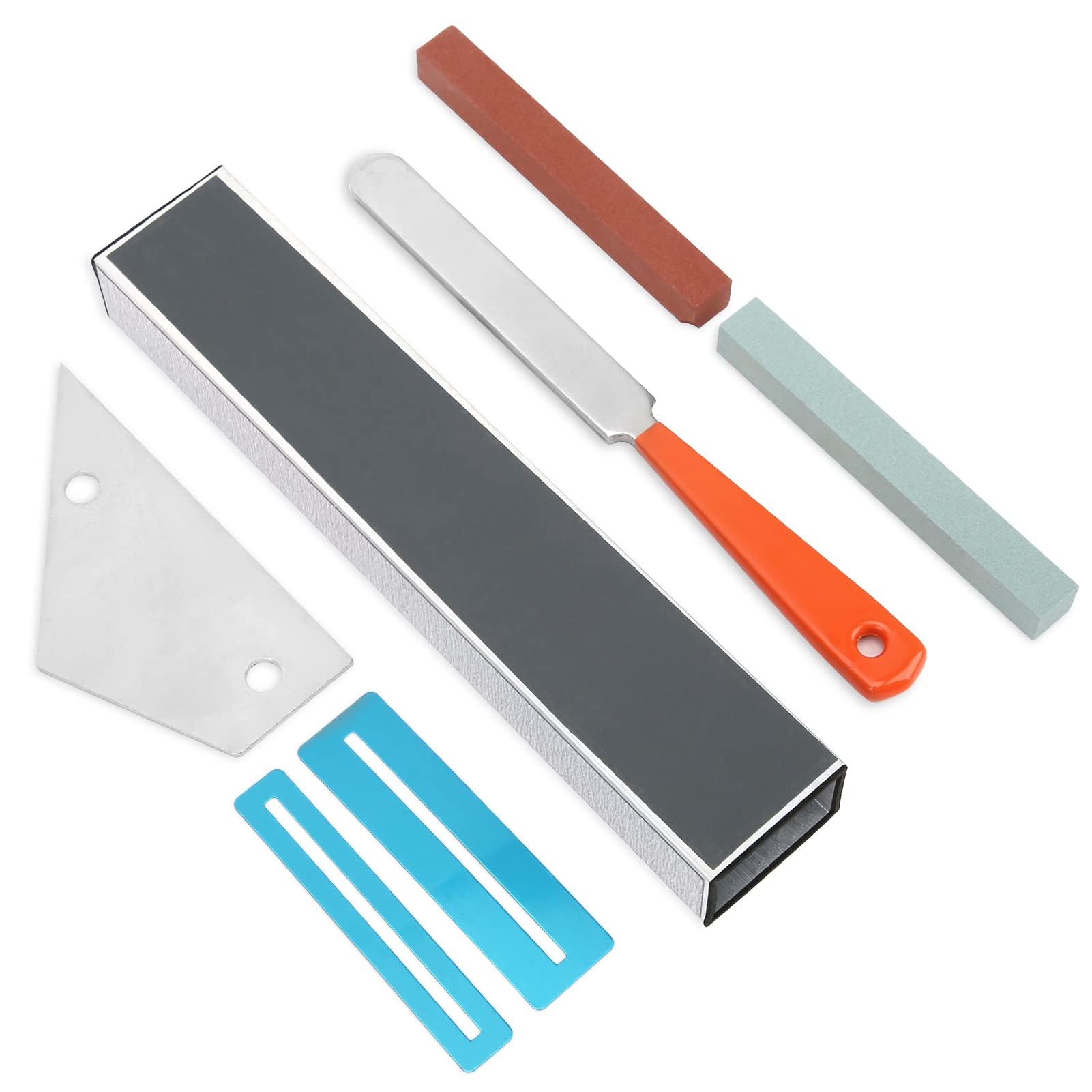 Professional Guitar Luthier Tool Set, Stainless Steel Guitar Fret Coronation File, Grindstone, Fingerboard Protection, Guitar Fret, Rocker Accessories for Guitar, Bass, Mandolin, Ukulele