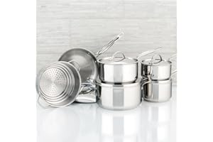 Meyer - Confederation 11-Piece Stainless Steel Cookware Set, Induction Cooktop Compatible - Made in Canada
