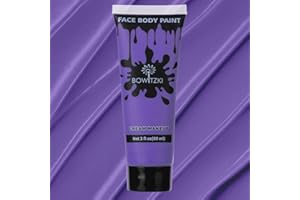 Bowitzki Face and Body Paint 2oz Cream Makeup 60ml Water Based Face Painting Special Effects For Adults Children Kids Halloween Christmas Party Stage Cosplay (Purple)