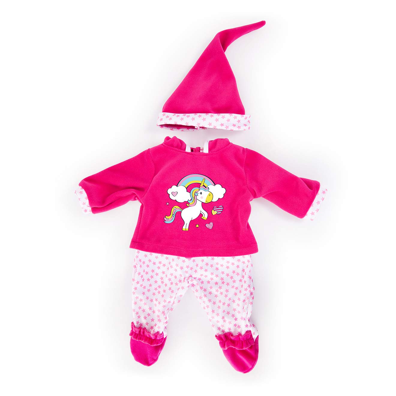 Bayer Design Dolls clothing for 13 to 15 inch, trousers, top, cap, outfit unicorn