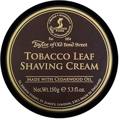 Taylor of Old Bond Street Tobacco Leaf Shaving Cream Bowl 150g