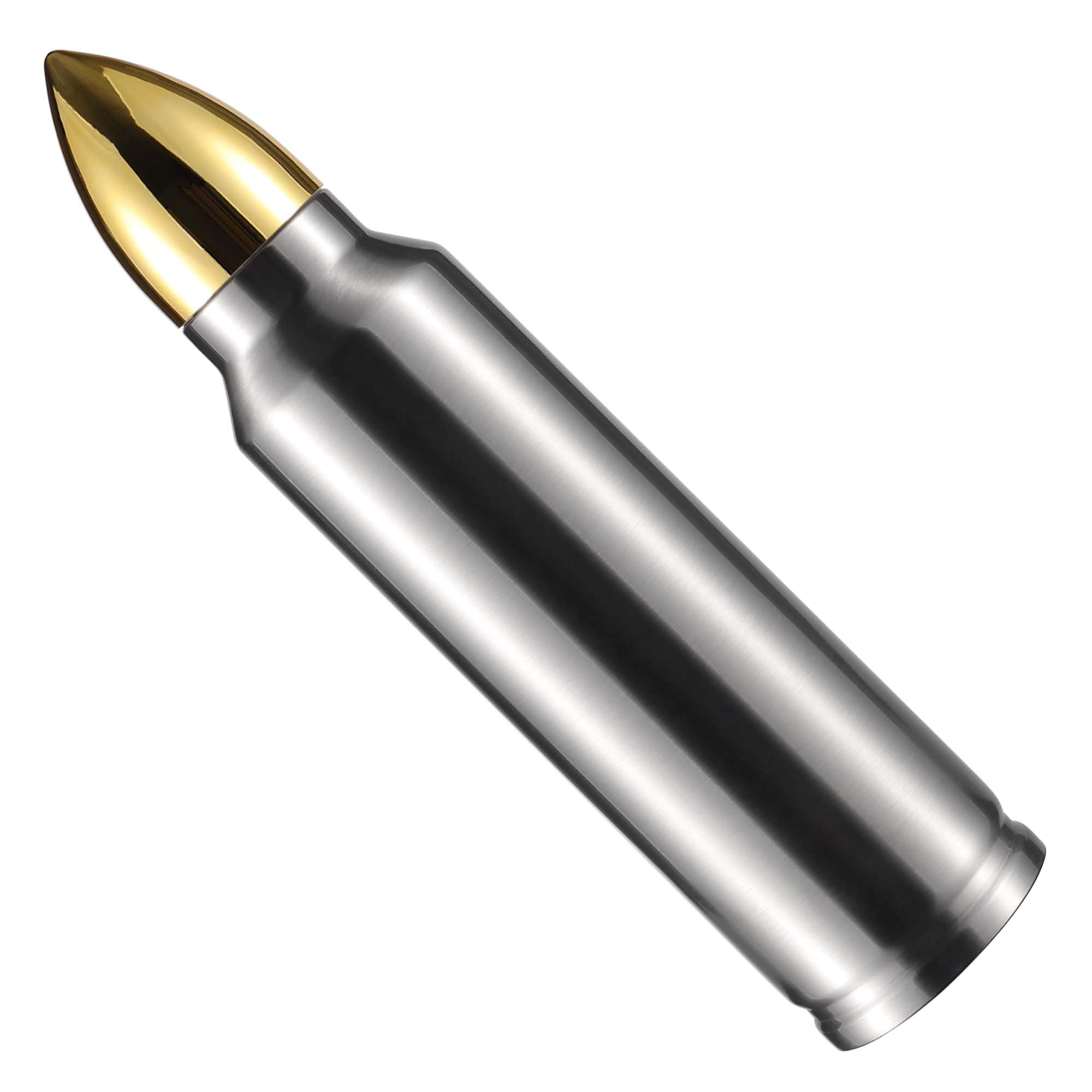 Goetland 304 Stainless Steel 35.2 oz Bullet Water Bottle 1l Bullet Tumbler Cup Vacuum Insulated Tumbler Travel Mug Flask No Logo Silver