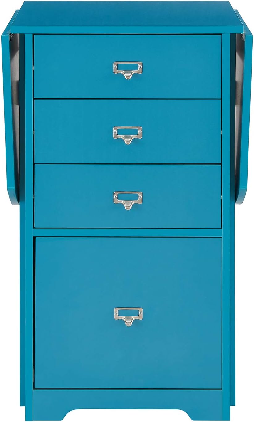 Southern Enterprises Jeannie Organizer and Craft Desk, Blue