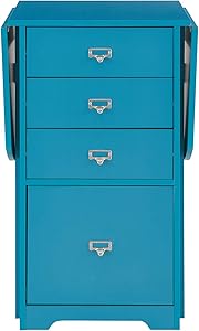 Southern Enterprises Jeannie Organizer and Craft Desk, Blue