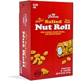 Pearson's Original Salted Nut Roll | Peanut, Caramel, Nougat Candy | 24 Full- Size Candy Bars |Bulk, Individually Wrapped
